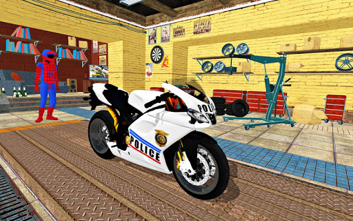 Bike Super Hero Stunt Driver Racing