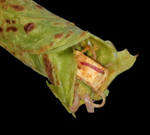 Palak Paratha Paneer Roll