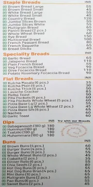 Defence Bakery menu 3