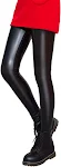 Black Pu Leather Light Fleece