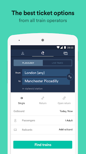 Trainline – times tickets