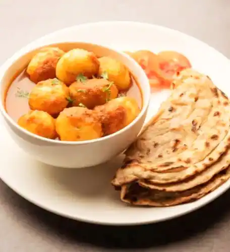 Paratha With Aloo Dum