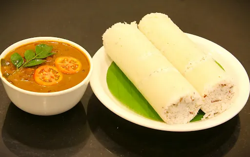 Kutti Puttu [1 Piece] With Kadala Curry [300 Ml]