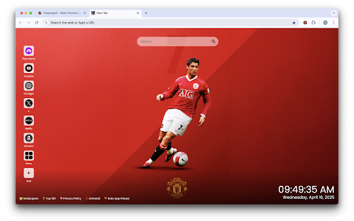 Cristiano Ronaldo Manchester United 2003–2009 Wallpaper