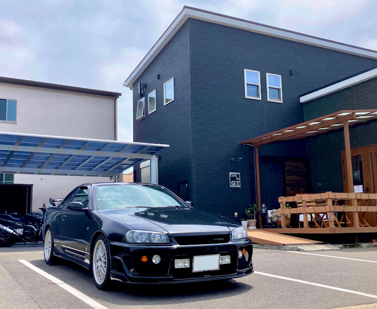スカイラインの小石原川ダム・Cafe de GT.・rain･X・BBS LMに関するカスタム事例の投稿画像2枚目