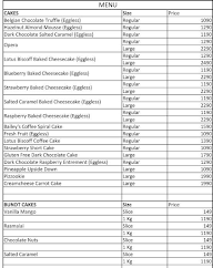 Wood Box Patisserie menu 1