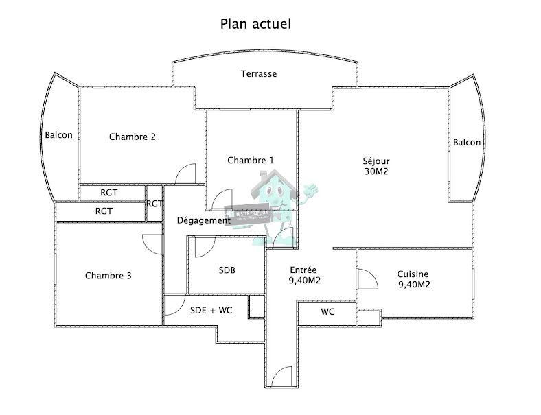 Vente appartement 4 pièces 101 m² à Levallois-Perret (92300), 1 049 000 €