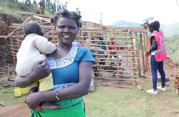 New Construction undergoing for West Pokot landslide victims.