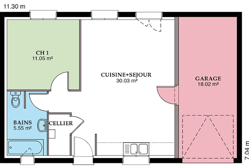  Vente Terrain + Maison - Terrain : 614m² - Maison : 79m² à Nevers (58000) 