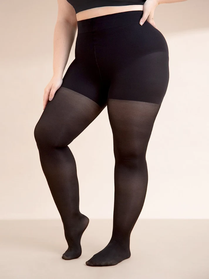 Collant à talon au niveau de l'entrejambe, Body Shaping Core pour sculpter la silhouette, affiner la taille, galber les fesses. Confort.