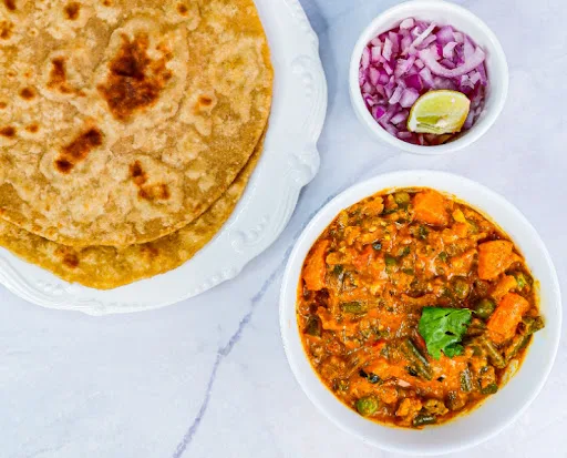 Mix Vegetable & Whole Wheat Paratha (3 Parathas)