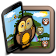 Cute Cartoon Owl Forest Theme icon