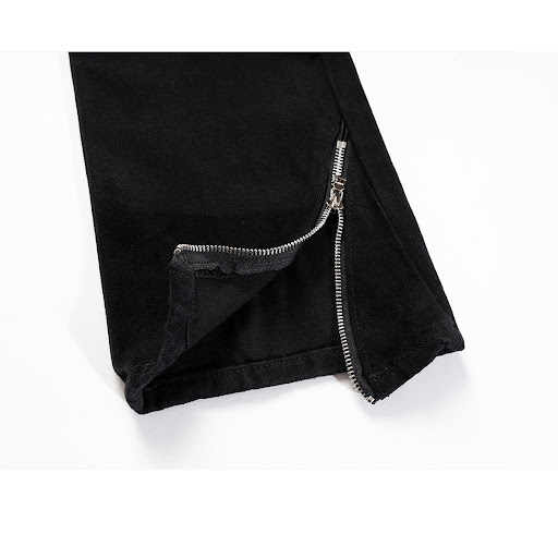 Title 2, High Street Zippered Wide-leg Trousers. Comfort...