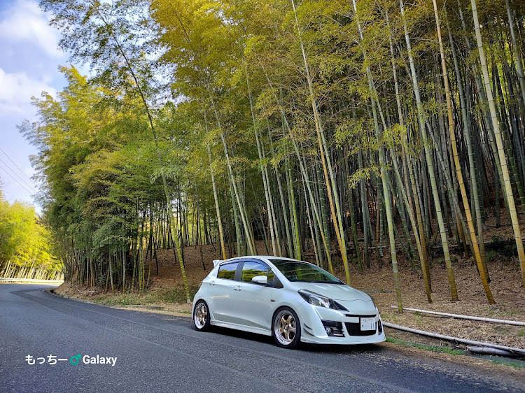 ヴィッツの岡山・竹林・自分で撮ったベストショットTOP3・車は常に綺麗に！・workwheelsに関するカスタム事例の投稿画像1枚目