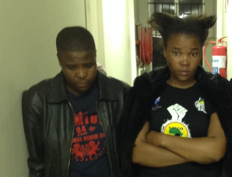 Ntokozo Priscilla Nkosi and Zintle Marcia Makhanya who were allegedly found in possession of cash believed to have been taken in a eSwatini bank robbery.