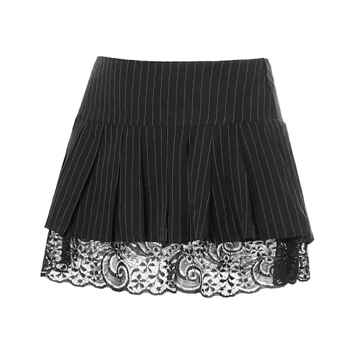 Title 2, Short Pleated Lace Skirt Enhance your style wit...
