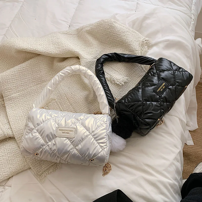 Title 1, Space Cotton Metal Chain Bucket Bag Car Stitchi...