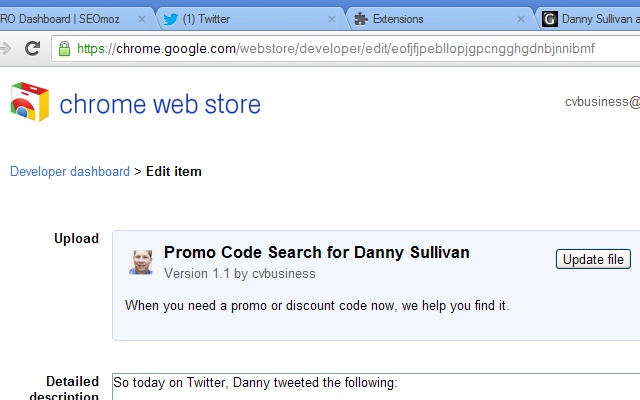 Promo Code Search for Danny Sullivan