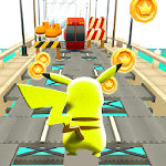 Cover Image of ดาวน์โหลด Subway Pikachu City Runner 1.0 APK