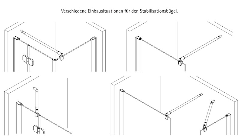 Joint vertical universel pour cabine de douche Dusar, Breuer et autres  marques (verre 5-8 mm)