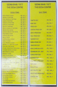 Seena Bhai Tiffin Centre menu 2