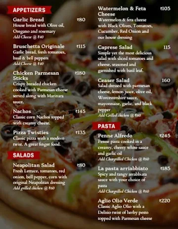 Delisio menu 