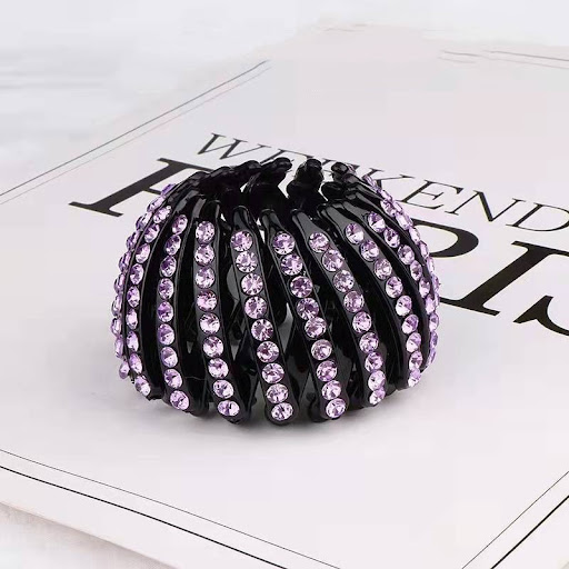Title 8, Korean Rhinestone Birds Nest Pill Head Coiler ...