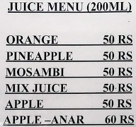 Sai Fruits & Fresh Juice Centre menu 1