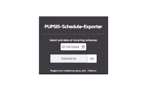 PUPSIS Schedule Exporter