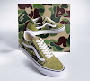 a bathing ape x vans old skool