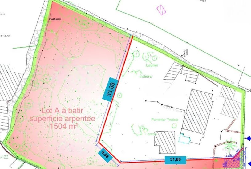  Vente Terrain à bâtir - 1 504m² à Nîmes (30000) 