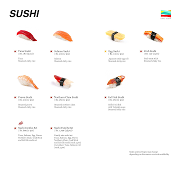 Daily Sushi menu 