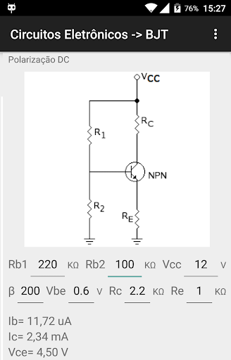 Cálculo Circuitos Eletrônicos