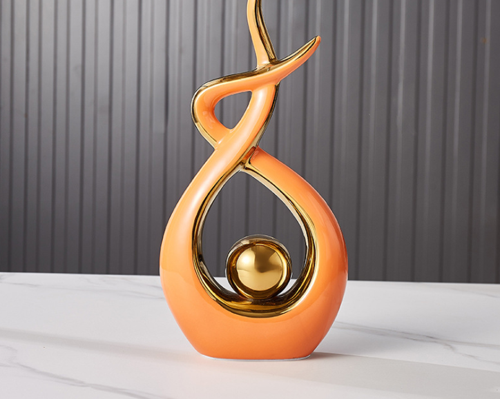 Ornements décoratifs nordiques en céramique pour salon et meuble TV. Créez une ambiance créative et stylée dans votre intérieur.