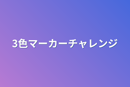 3色マーカーチャレンジ