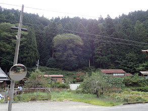 政所から往路の尾根を確認