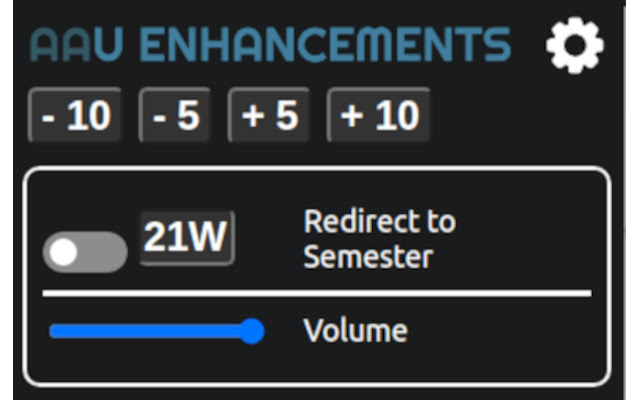 AAU Enhancements chrome extension