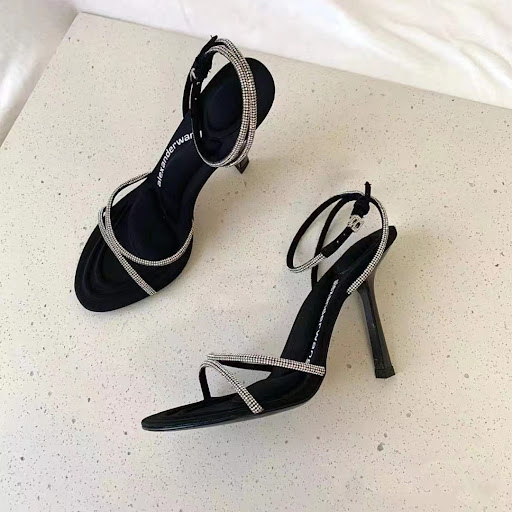 Title 5, High Heels Rhinestone Cross Strap Stiletto for ...