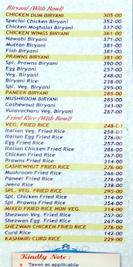 Venkatesh Grand (Multi-Cuisine Restaurant) menu 3