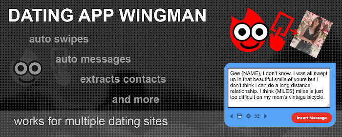 Dating App Wingman Pro (auto-like > message) marquee promo image