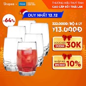 [Mã Bmlta50 Giảm Đến 50K] Bộ 6 Ly Thủy Tinh Charisma Hiball 415Ml