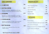 Nineteenth May menu 1