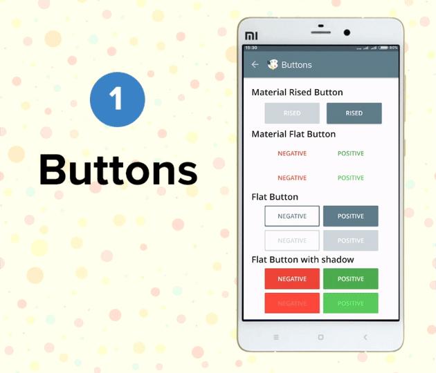 Material Design Library Screen 1