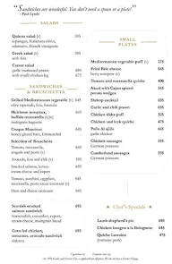 The Oberoi Patisserie And Delicatessen - The Oberoi menu 1