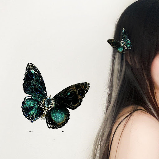 Title 5, Retro Three-dimensional Black Butterfly Polariz...