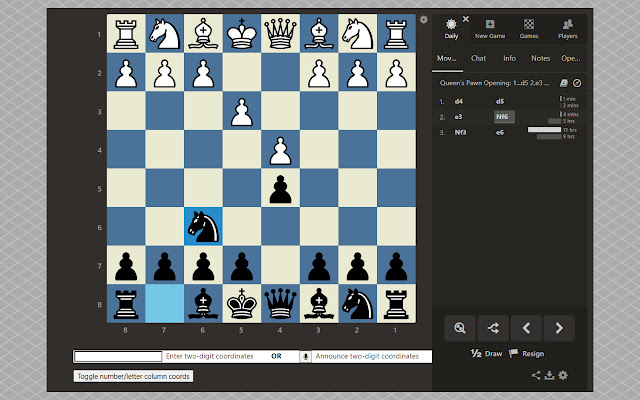 Double Chess Game with analysis