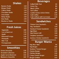 Opresso Cafe menu 1