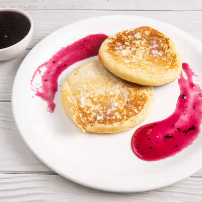 Blue Berry Pancake (eggless) (2 Pcs)- Veg