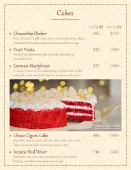 Dee's Bake Studio menu 1