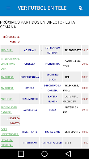 futbol en la tele